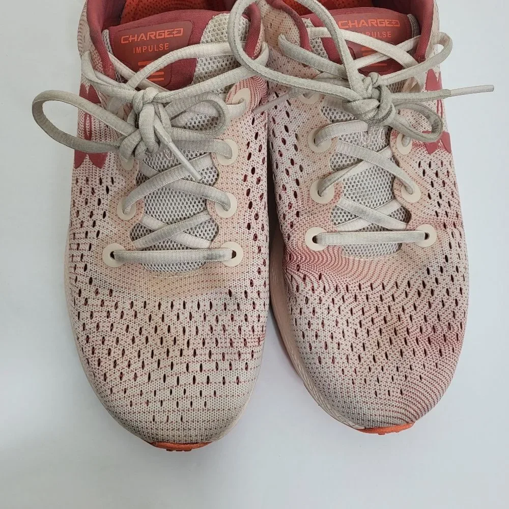 Under Armour Women's Light Pink Charged Impulse Running Sneakers 9.5 - Picture 2 of 9